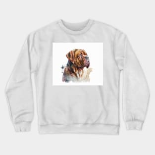 French Mastiff Watercolour Crewneck Sweatshirt